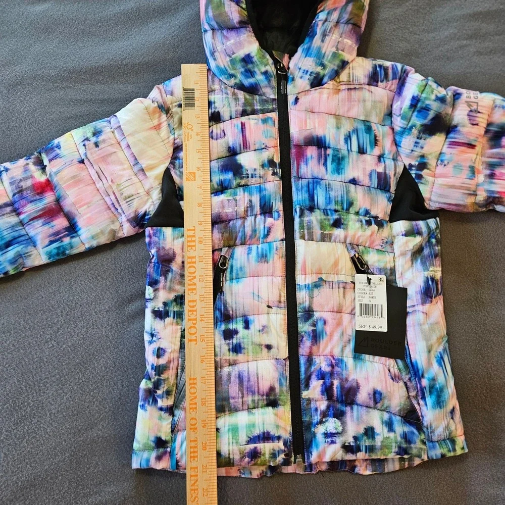 Boulder Gear Youth Girls size medium‎ Starlight Puffy winter Jacket hooded warm